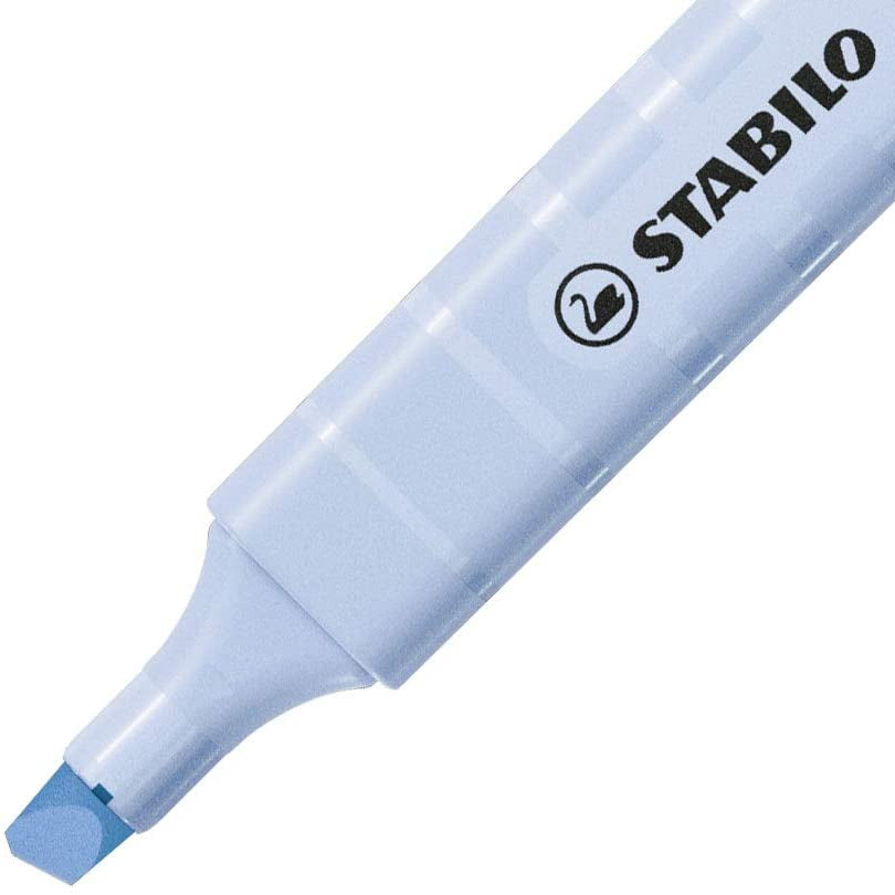STABILO swing cool Pastel Edition Textmarker himmelblau – Keilspitze, 1–4 mm