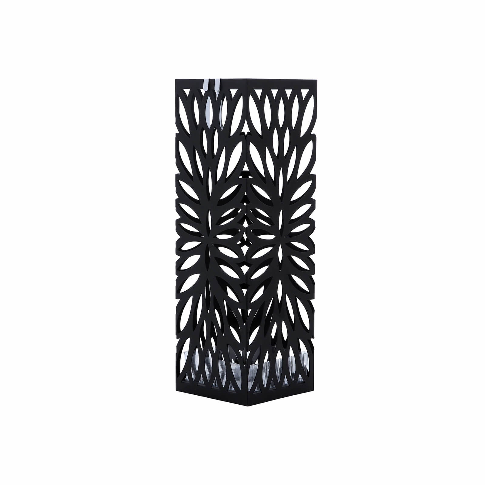 Songmics Schirmständer – Metall/Kunststoff, Schwarz, 19,5 × 19,5 × 49 cm