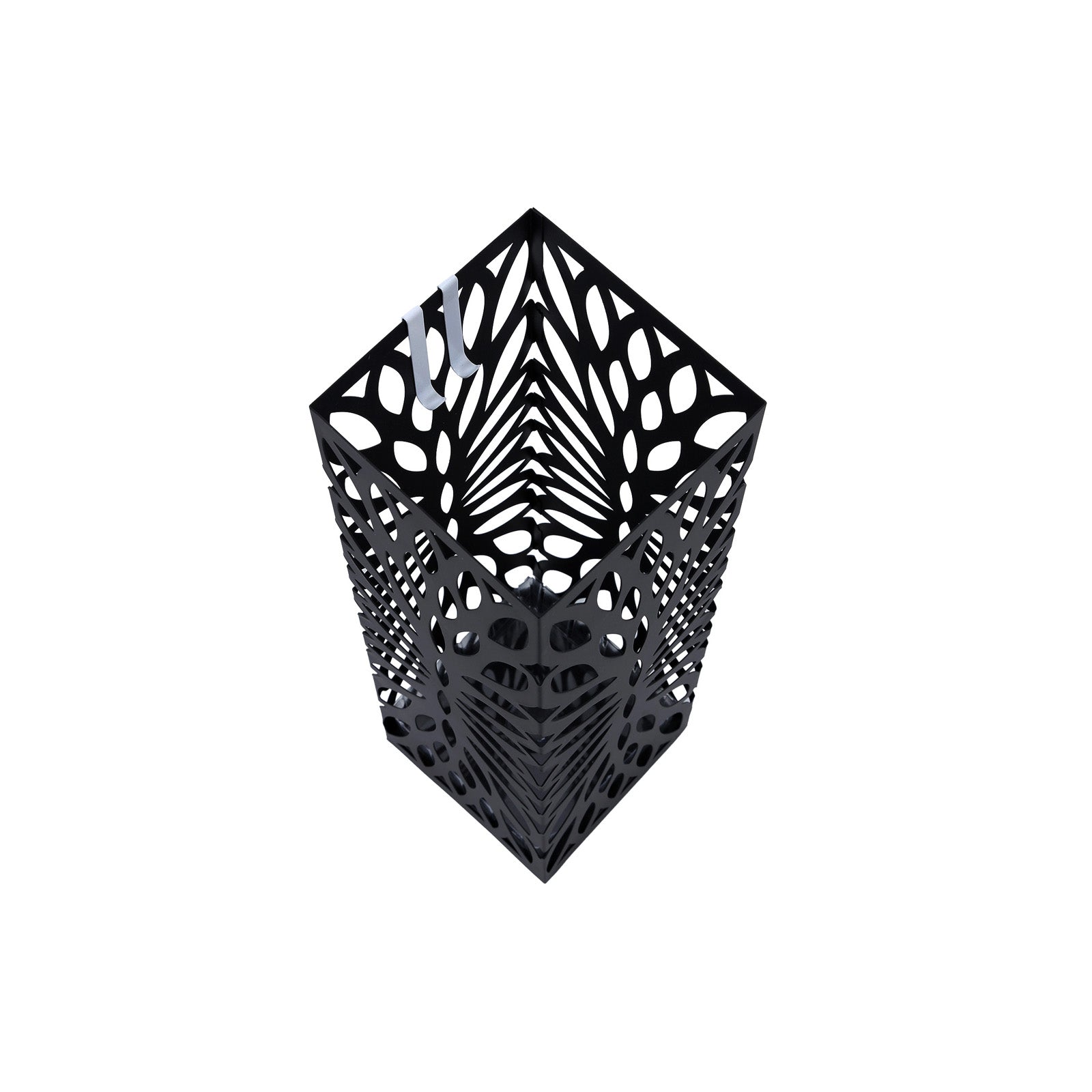 Songmics Schirmständer – Metall/Kunststoff, Schwarz, 19,5 × 19,5 × 49 cm
