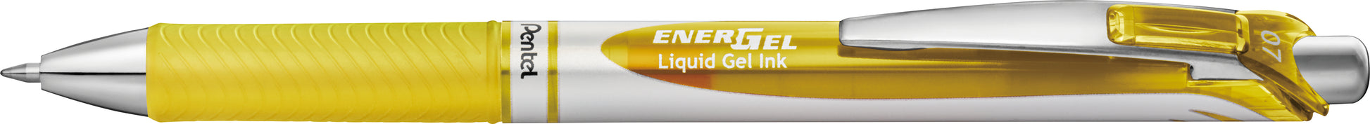 Pentel EnerGel X Gelschreiber – gelb, 0,7 mm, schnelltrocknend, Druck, nachfüllbar