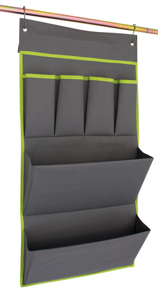 Eurotrail Utensilientasche Bristol L – Klettverschluss, 6 Fächer – für Wohnwagen/Van – 48×80 cm – grau