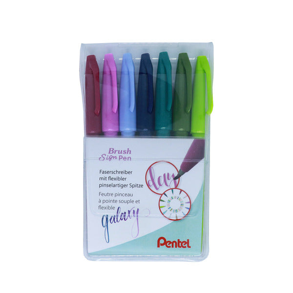 Pentel Filzstifte Galaxy, 7 Farben