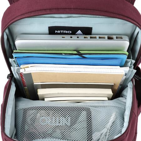 Nitro Superhero Daypack – 30 l, Rot, 44 × 30 × 22 cm, Nylon, Polyester