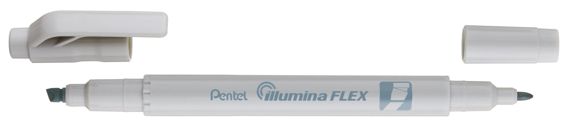 Pentel Illumina Flex Textmarker Hellgrau – Dual-Tip