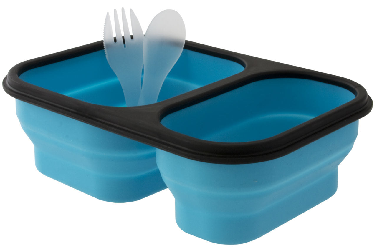 Eurotrail Lunchbox 2 l, 21 × 15 × 7 cm, Silikon, Blau
