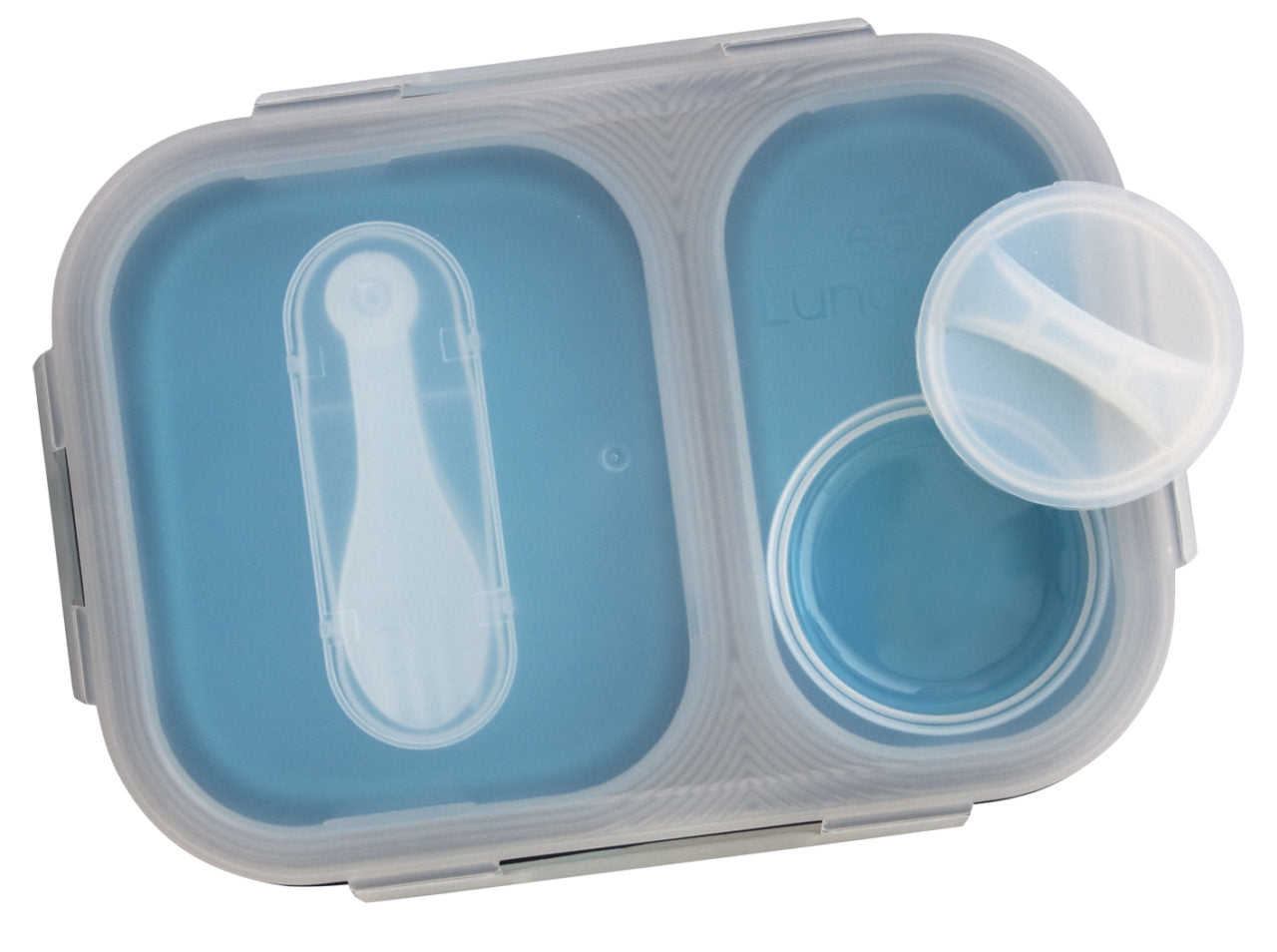 Eurotrail Lunchbox 2 l, 21 × 15 × 7 cm, Silikon, Blau