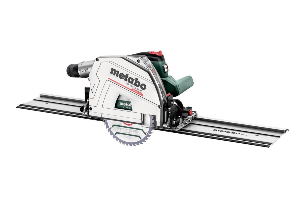 Metabo Akku-Tauchsäge KT 18 LTX 66 BL – 18 V (CAS) – Ø 165 mm – Solo – für Holz – Brushless