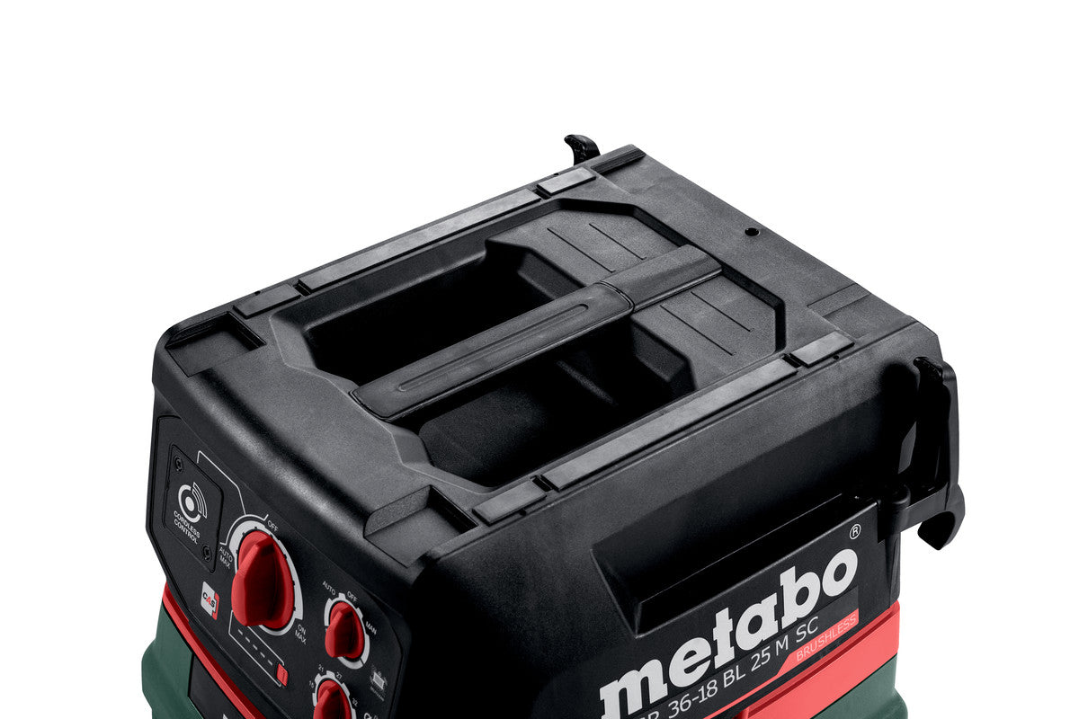 Metabo Absauganlage ASR 36-18 BL 25 M SC – 25 l, Akkubetrieb, Schlauch 4 m, 72 dB(A)