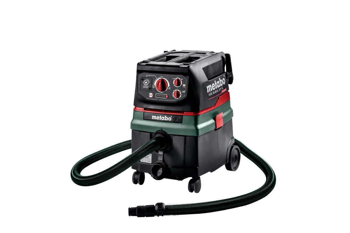 Metabo Absauganlage ASR 36-18 BL 25 M SC – 25 l, Akkubetrieb, Schlauch 4 m, 72 dB(A)