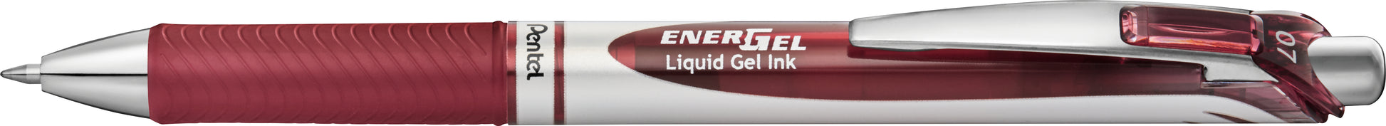 Pentel EnerGel Gelschreiber – Burgund, 0,7 mm, schnelltrocknend, Druck, nachfüllbar