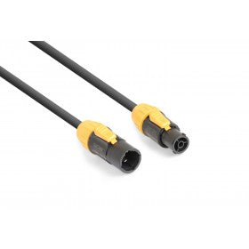 Power Dynamics Netzkabel, Powercon auf Powercon, verriegelbar, IP65, 5 m, Schwarz, CX16-5