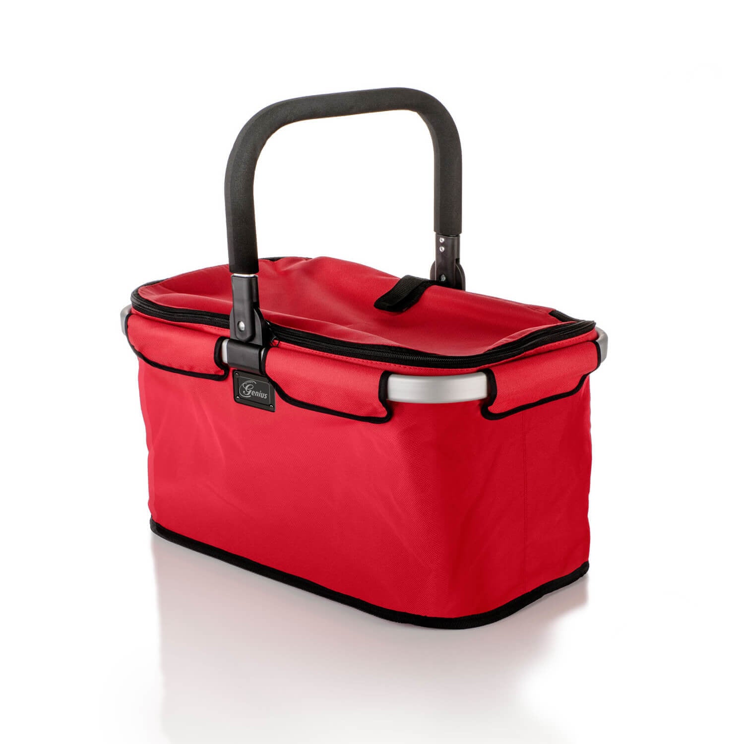 Genius Computer Technology Genius – Einkaufswagen, Polyester, Bordeaux, 480×280×270 mm, 25 kg