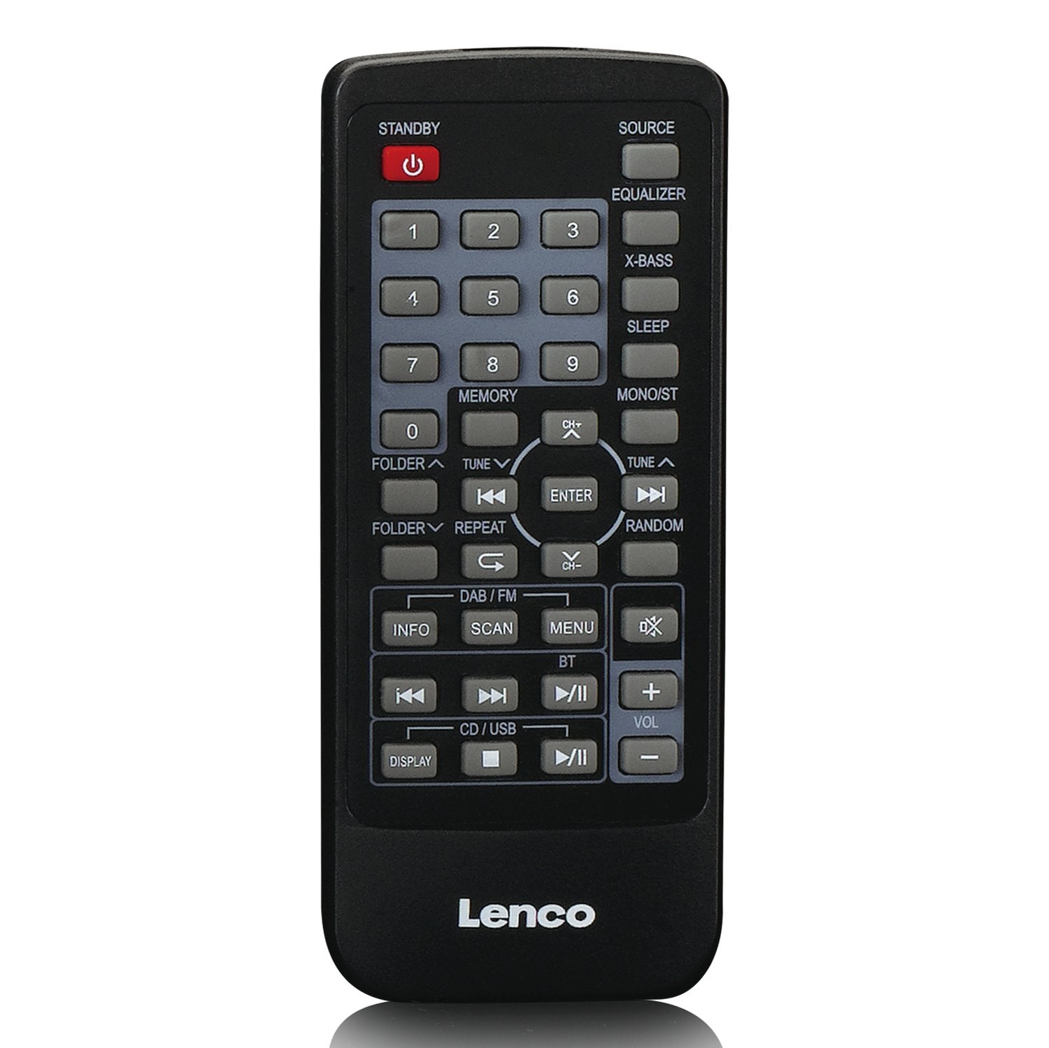 Lenco SCD-720 – CD-Boombox, DAB+/UKW, Kassette, Bluetooth, USB – Schwarz/Silber