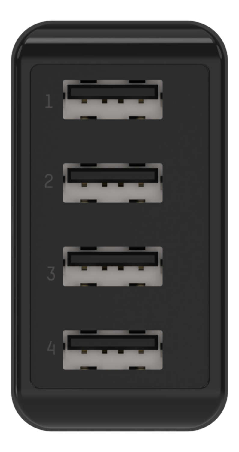 Ansmann Home Charger HC430 – 30 W, 4× USB-A – für Smartphones, Tablets, andere USB-Geräte