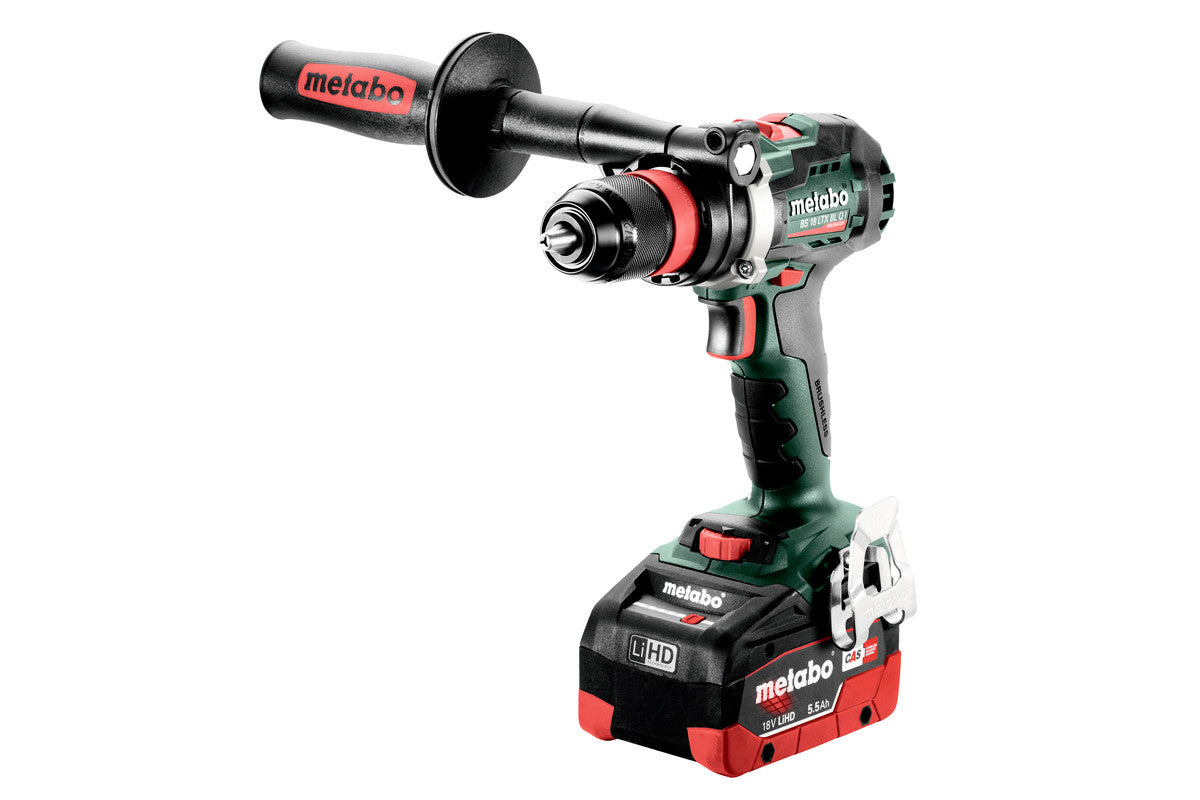 Metabo Akku-Bohrschrauber BS 18 LTX BL Q I – 18 V (CAS) – 130 Nm – 2×5,5 Ah & Ladegerät – Tragetasche