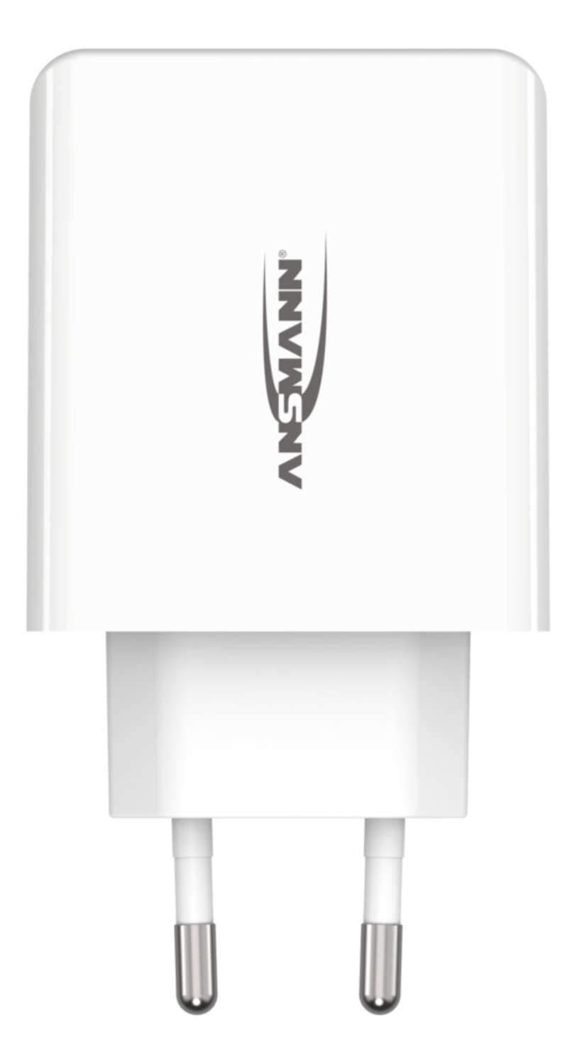 Ansmann Home Charger HC430 USB-Ladegerät 30 W – USB-A×4 – für Smartphones, Tablets u. Ä. – Weiss