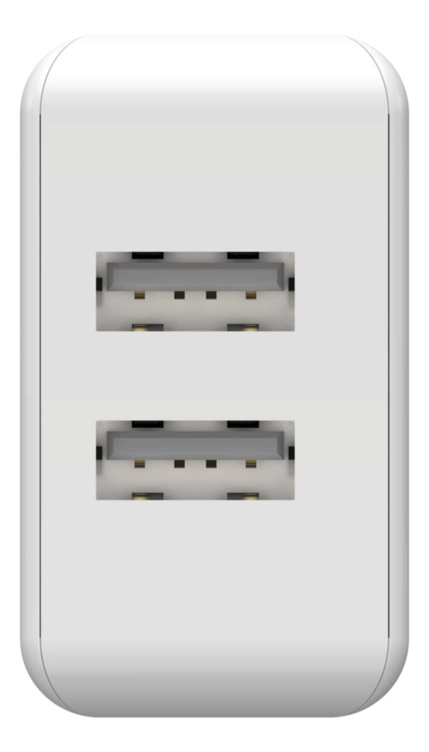 Ansmann HC212 USB-Ladegerät 12 W – USB-A×2 – Weiss