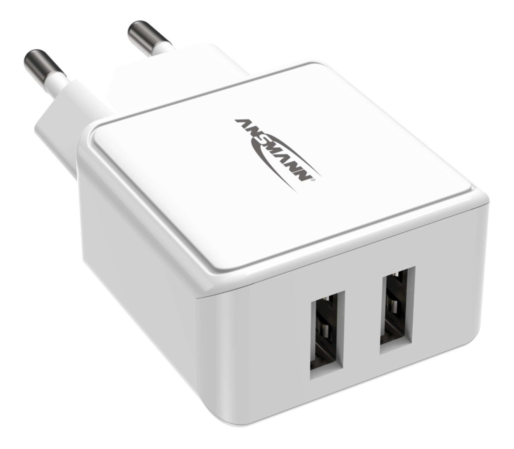 Ansmann HC212 USB-Ladegerät 12 W – USB-A×2 – Weiss