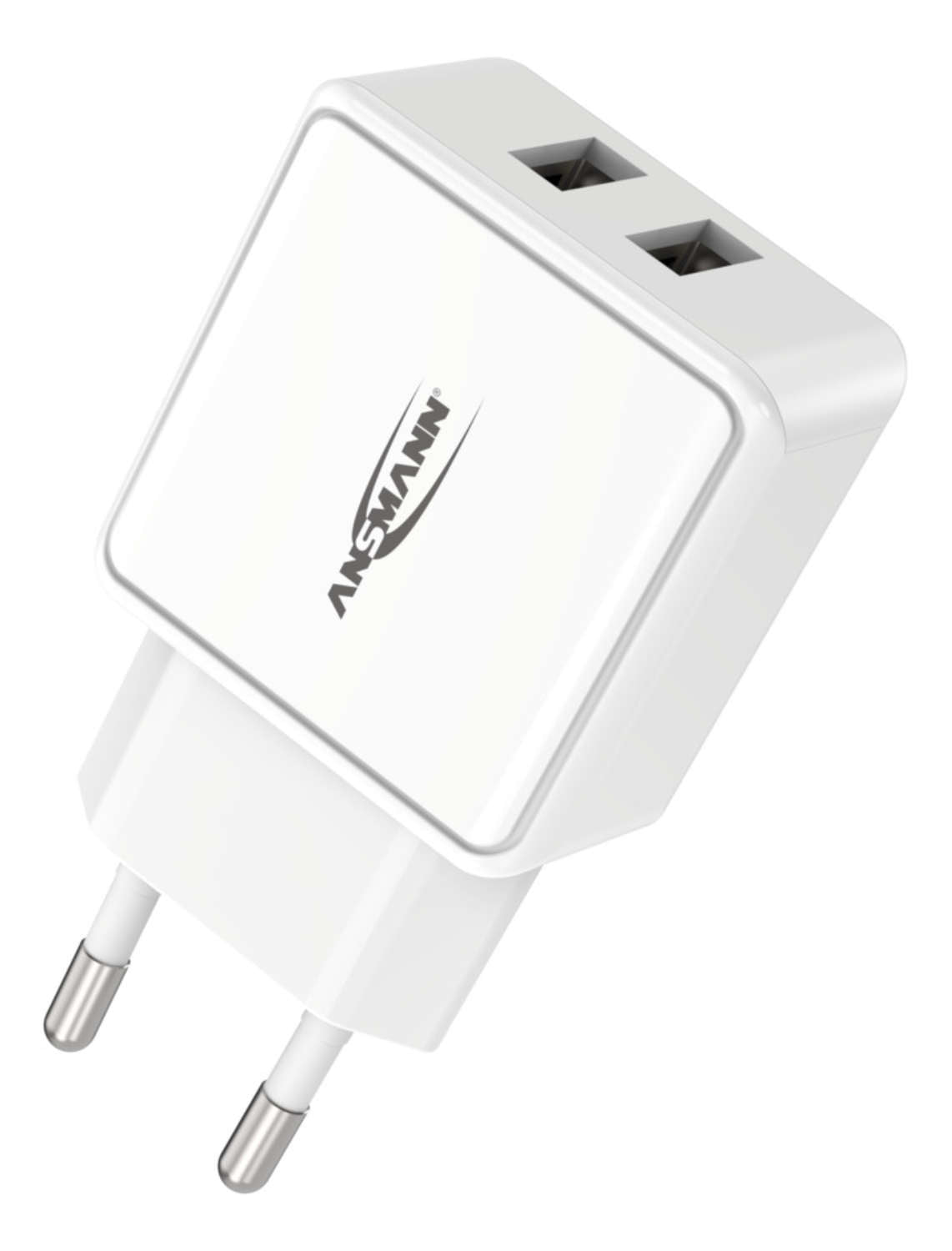 Ansmann HC212 USB-Ladegerät 12 W – USB-A×2 – Weiss