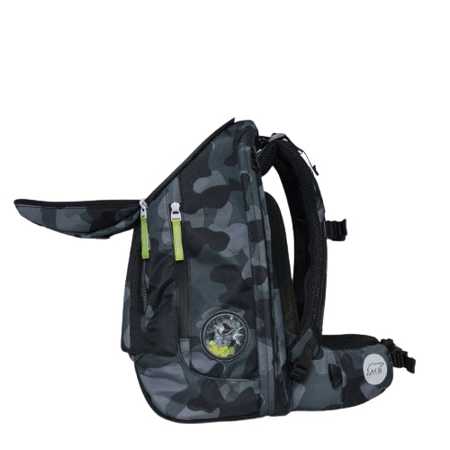 Beckmann Schulrucksack Active Air Flx – 6-teilig – Camo Rex – 26,0×39,0×22,0 cm – recycelte Materialien