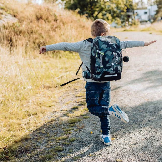 Beckmann Schulrucksack Active Air Flx – 6-teilig – Camo Rex – 26,0×39,0×22,0 cm – recycelte Materialien