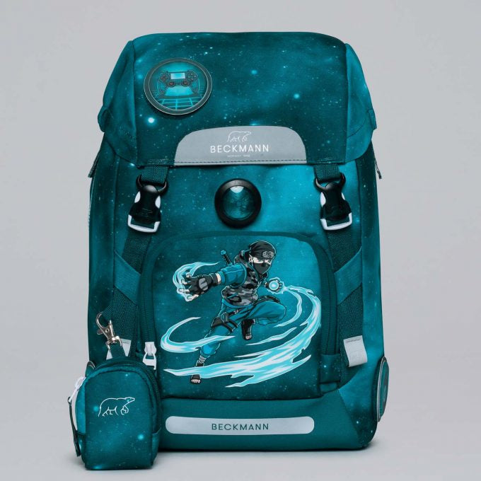 Beckmann Classic Schulrucksack 1st – 6-teilig – Ninja Master – mit Leuchteffekt