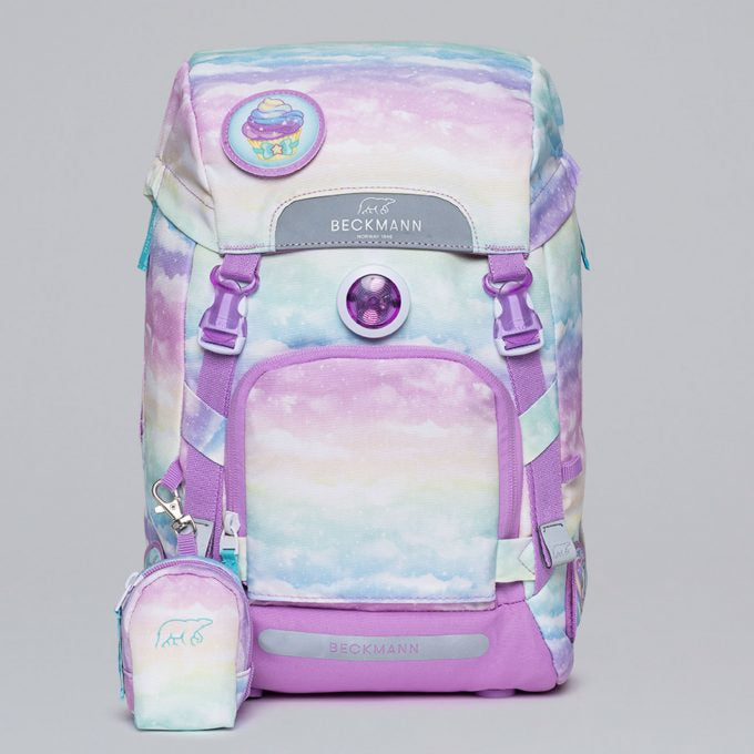 Beckmann Schulrucksack-Set – 6-teilig – Einhorn – mit Leuchteffekt
