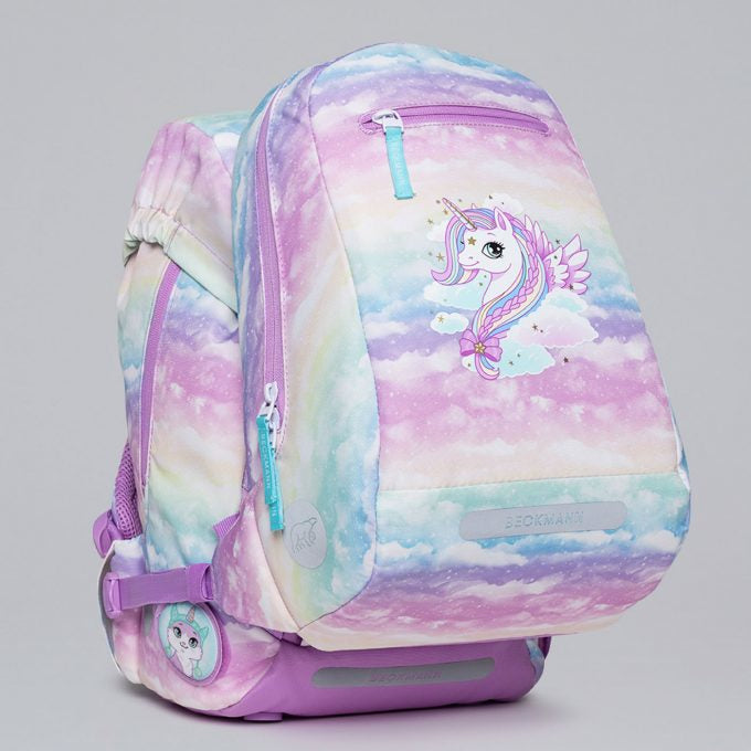 Beckmann Schulrucksack-Set – 6-teilig – Einhorn – mit Leuchteffekt