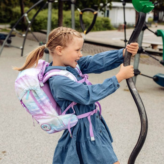 Beckmann Schulrucksack-Set – 6-teilig – Einhorn – mit Leuchteffekt