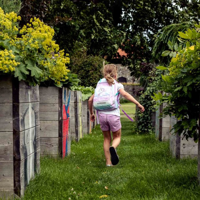 Beckmann Schulrucksack-Set – 6-teilig – Einhorn – mit Leuchteffekt