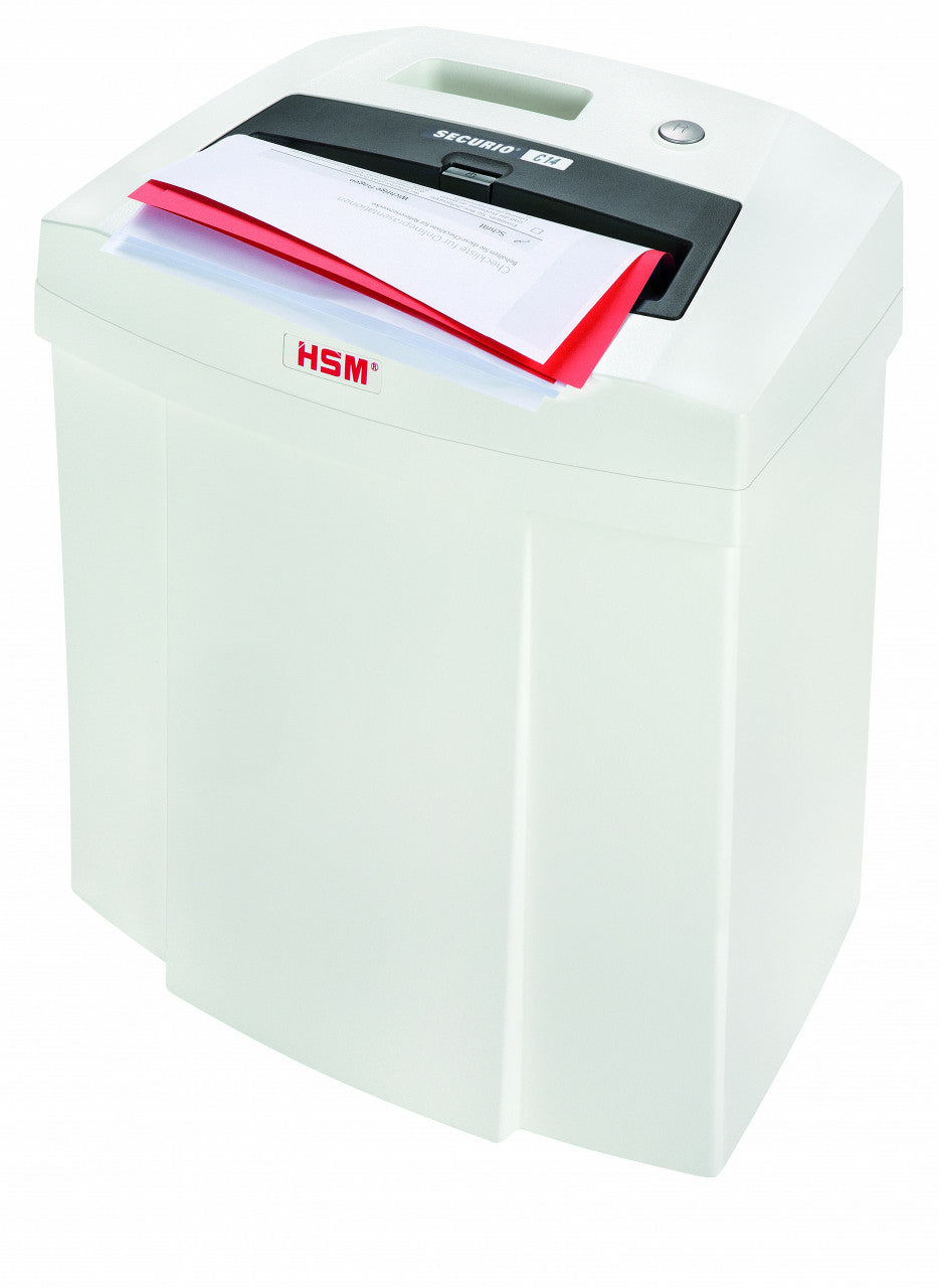 HSM Securio C14 – Aktenvernichter, DIN P-4, Partikelschnitt 4 × 25 mm, 6 Blatt, 20 l