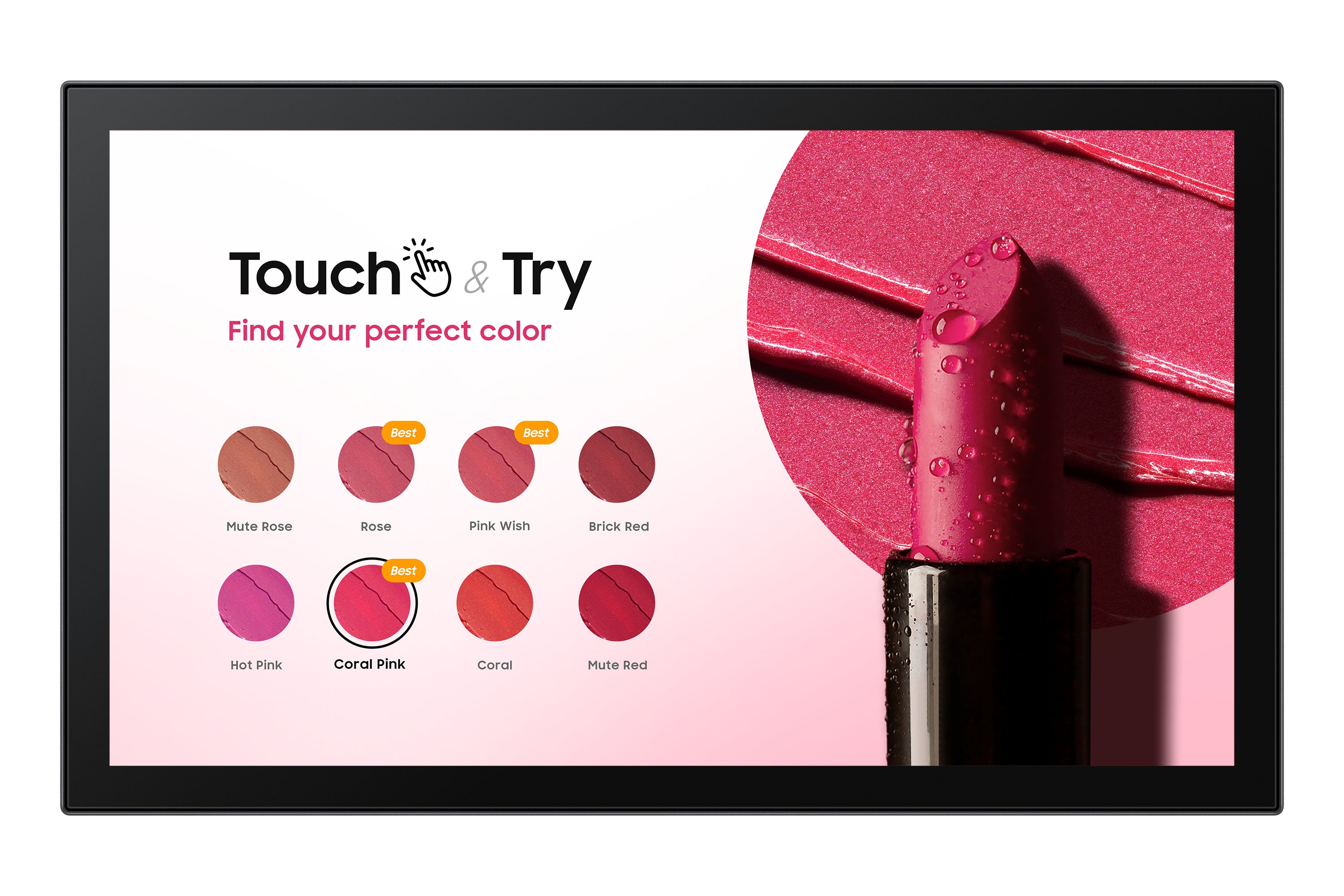 Samsung LH13QBCTBGBXEN – Interaktives Touch-Display, 13", Full HD, 500 cd/m², 16/7, Tizen, Integrierter Player