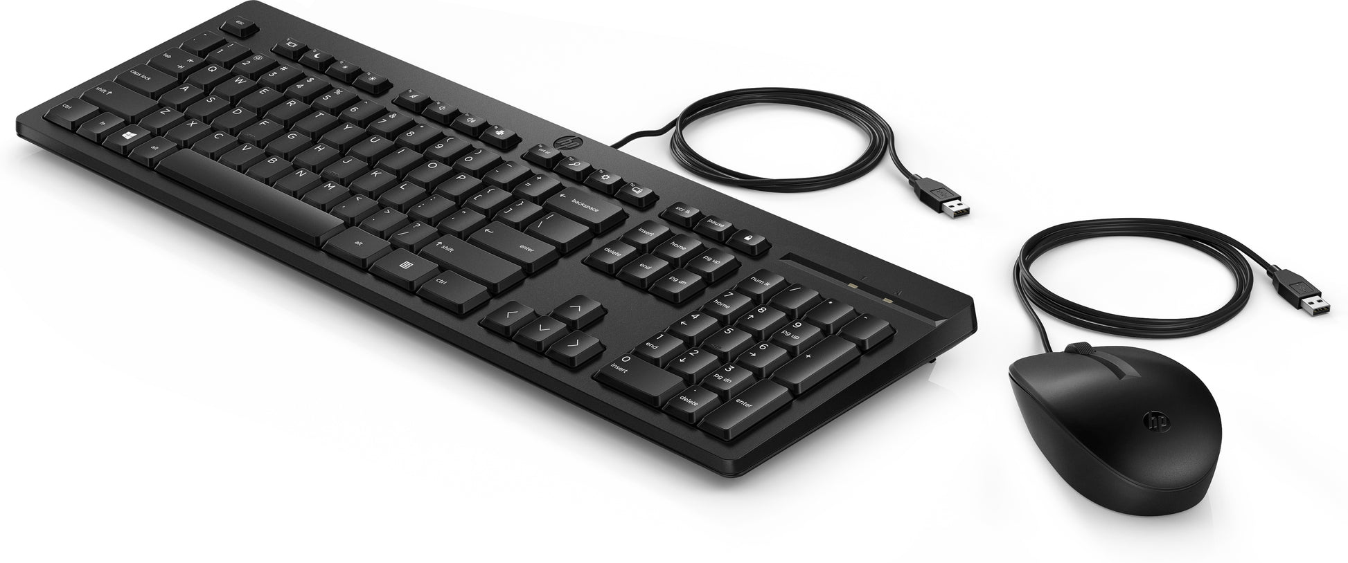 HP 225 – Tastatur- und Maus-Set – kabelgebunden, USB – schwarz