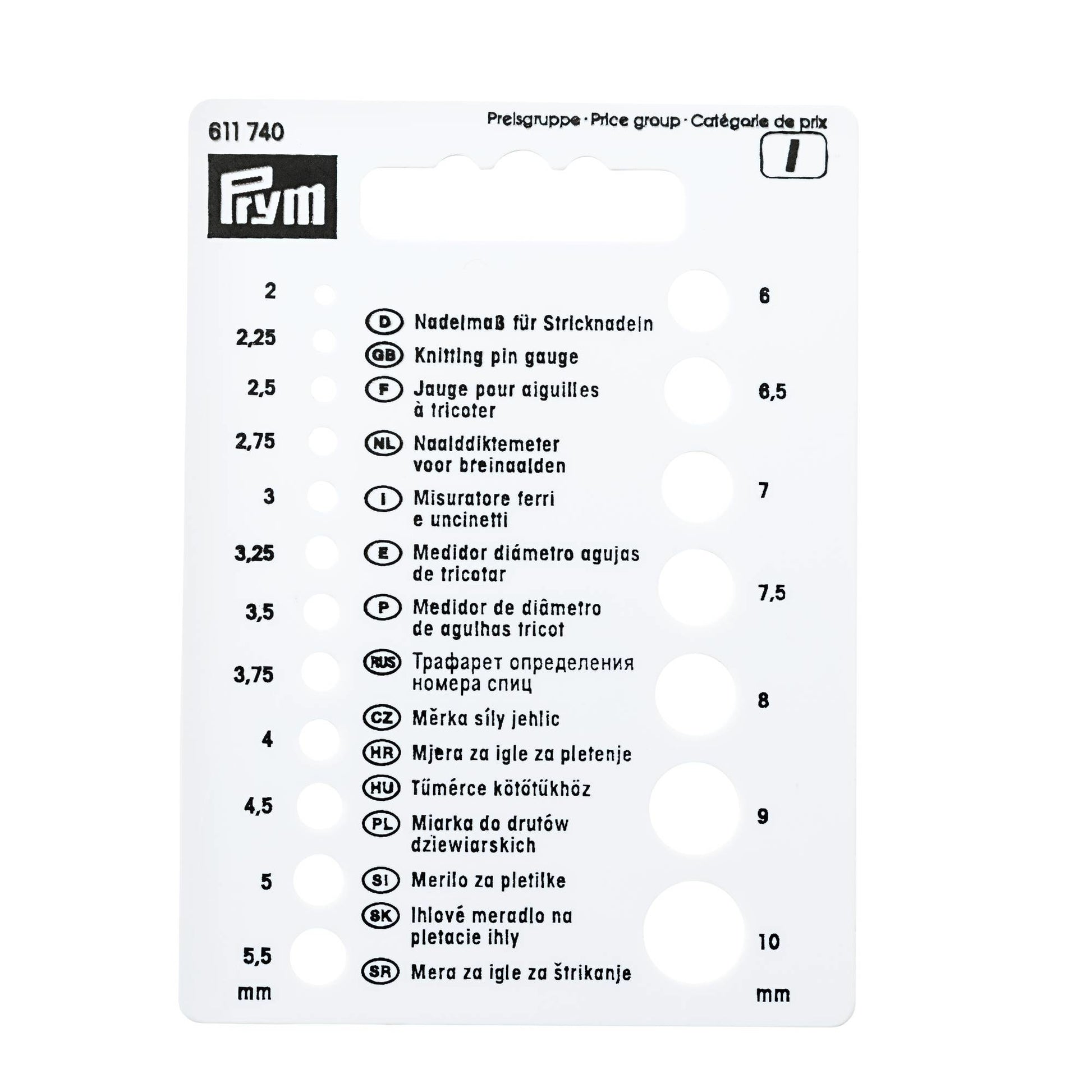 Prym Nadelmass – Kunststoff, 1 Stk.