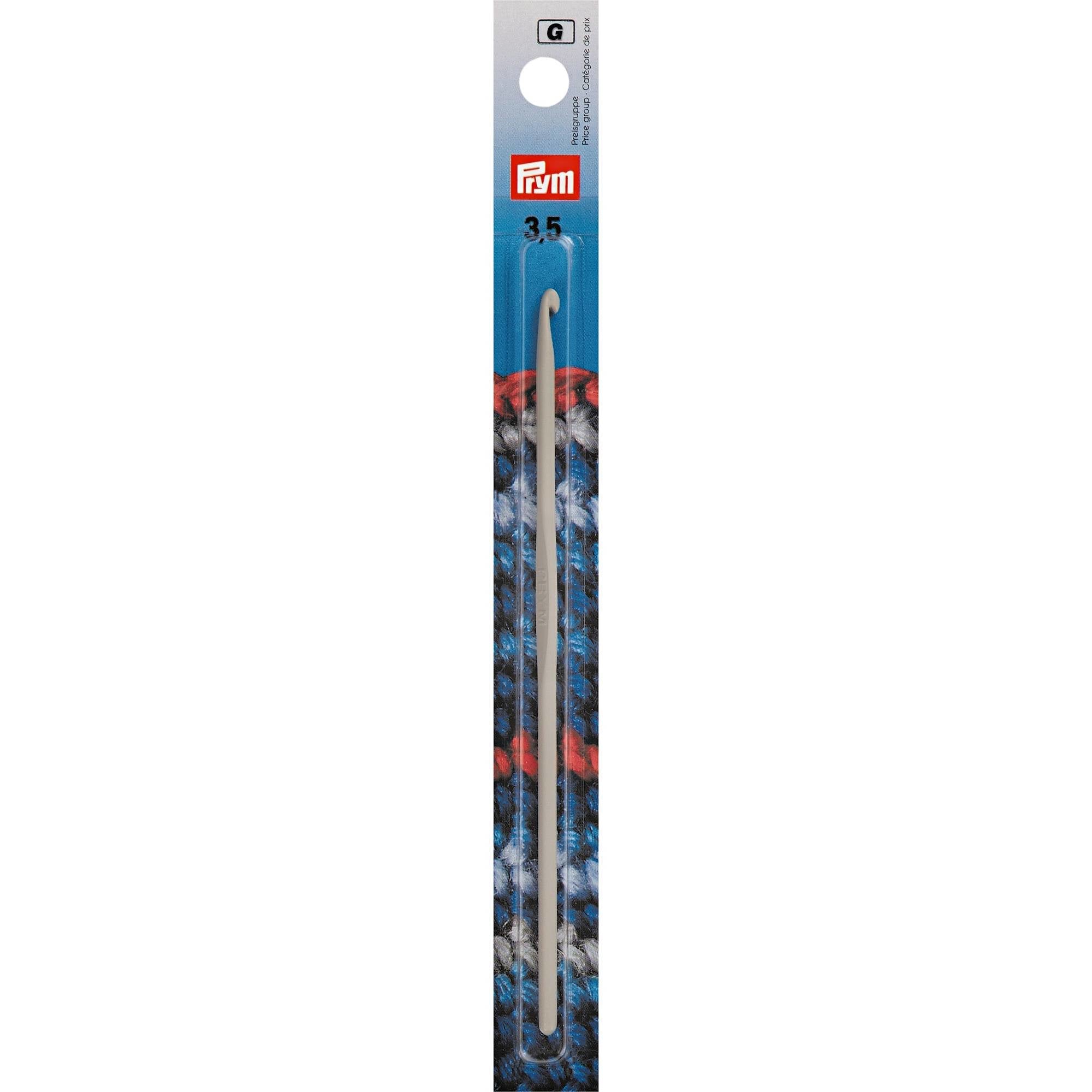 Prym Häkelnadel Grau – 2 mm, 14,0 cm, Aluminium