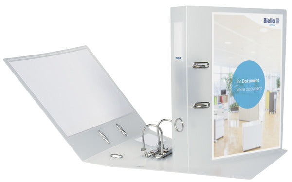 Biella Ordner Clear Creative #1 – A4 hoch – 2-Ring Hebelmechanik – transparent, mit Sichttasche