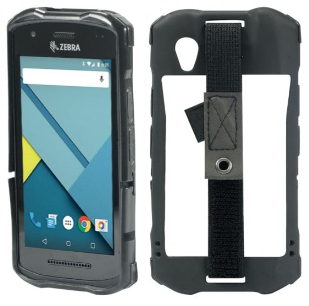 Mobilis Folio – für Zebra TC51/TC52/TC56/TC57 (Auswahl), TPU, schwarz, mit Handschlaufe, Stifthalter