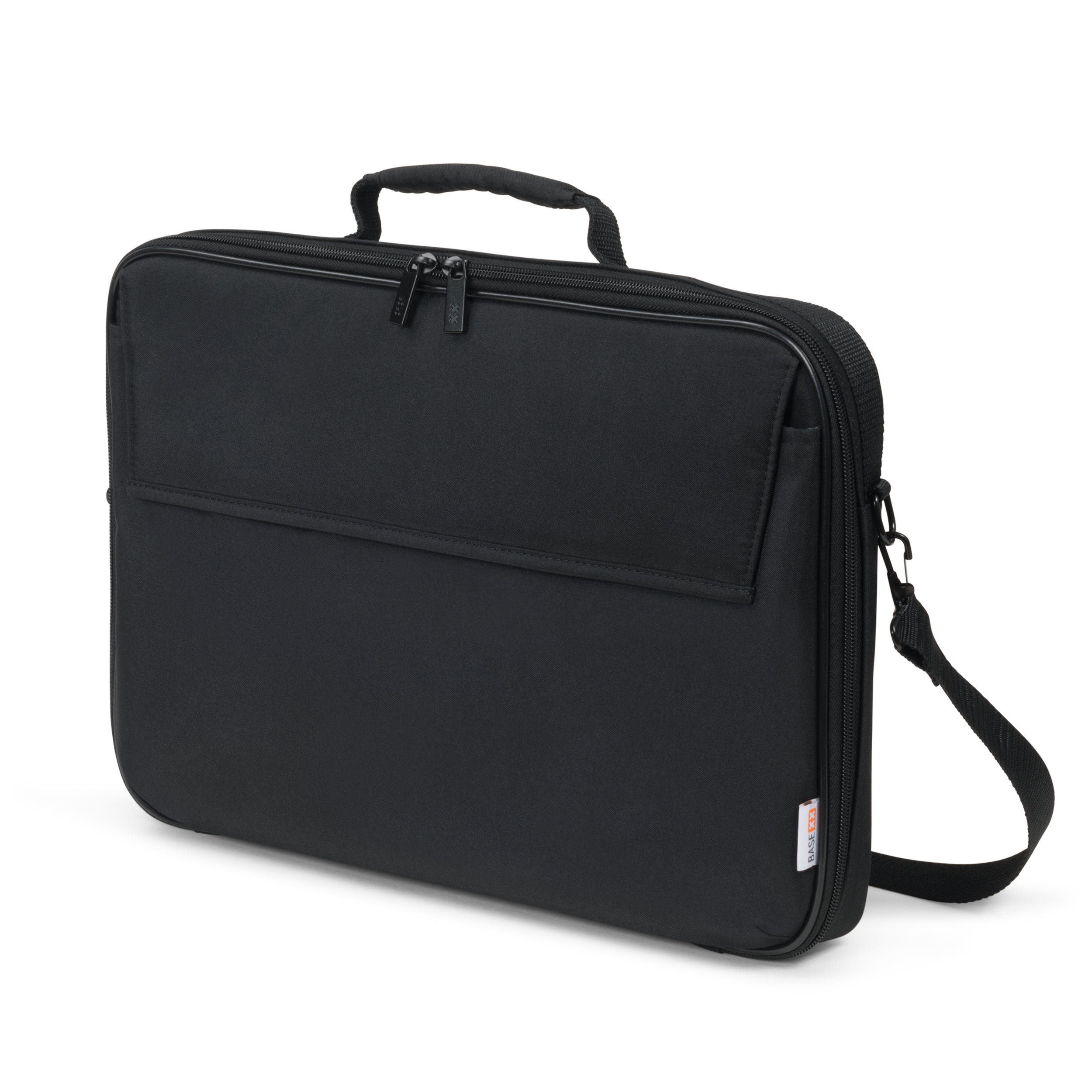 BASE XX Notebook-Tasche – für Notebooks bis 14,1" – Abnehmbarer Schultergurt, Stossfest – Schwarz