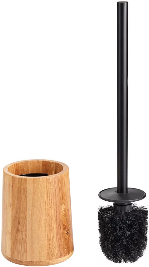 Diaqua WC-Bürstenset – Holz, Eiche, Braun, einfach zu säubern, H 41 cm, Ø 11 cm