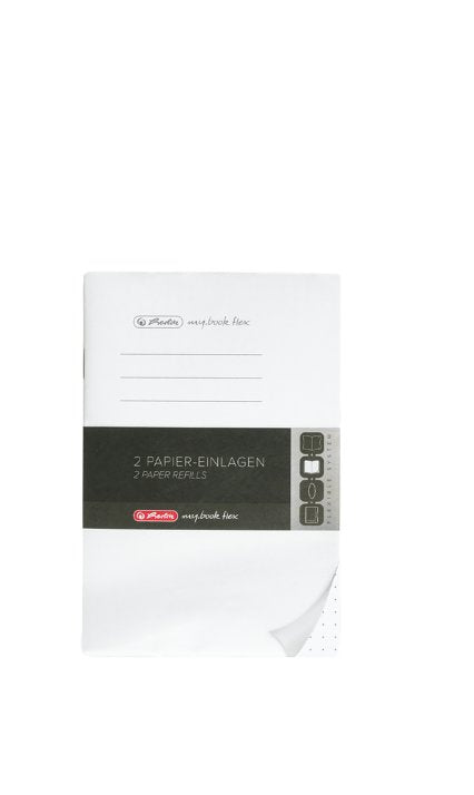 Herlitz Ersatzzettel – A6 – blanko – 80 Blatt – 80 g/m² – abgerundete Ecken, holzfreies Papier – weiss