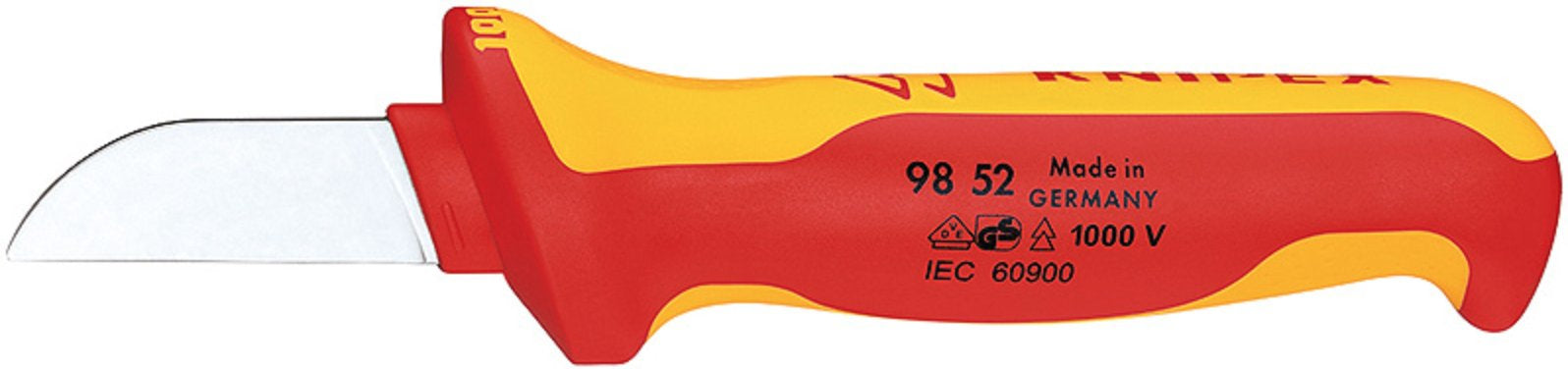 Knipex 98 52 – Kabelabisolierer/Schneider 190 mm, ohne Schutzkappe, rot