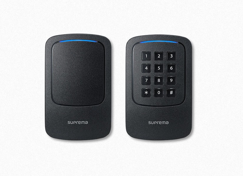 Suprema XPass D2 Zugangskontrollleser – 125 kHz/13,56 MHz, NFC, BT, RS-485, IP65/IP67, Aussen, 80×25×130 mm