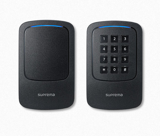Suprema XPass2 Zugangskontrollleser – RFID 125 kHz/13,56 MHz, NFC, BT, PoE, IP65/IP67, Türe, Schwarz