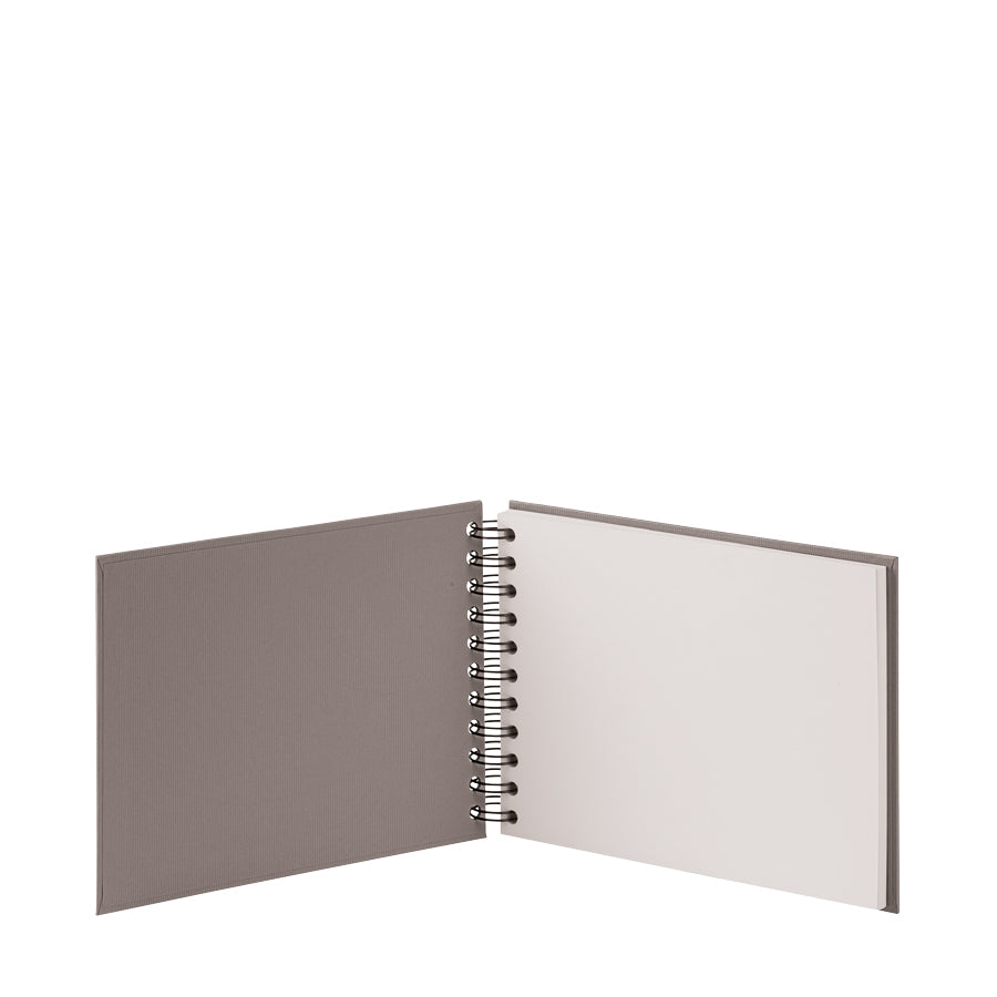 Rössler S.O.H.O. – Fotobuch, Spiralbindung, 40 Seiten, Weiss, 19,5 × 14,5 cm, Karton, Graubraun