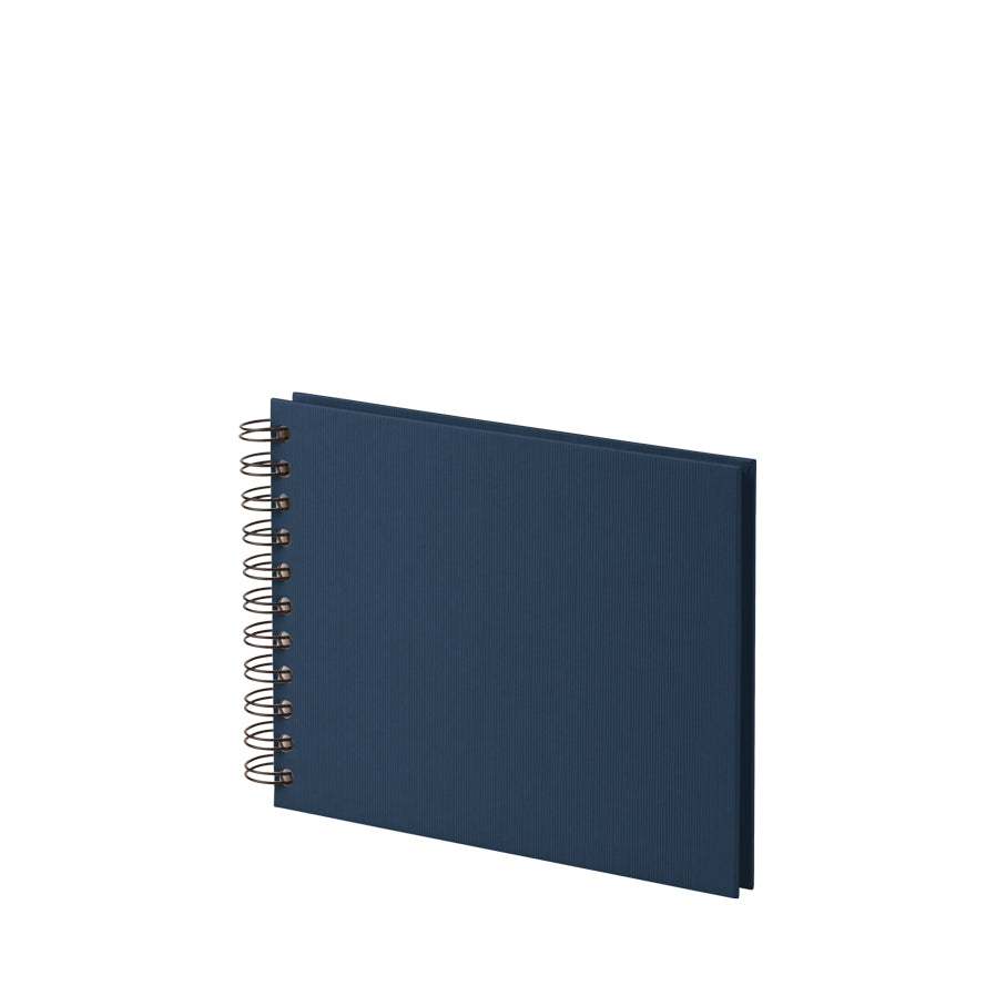 Rössler Fotobuch, Spiralbindung, 40 Seiten, Weiss, 19,5 × 14,5 cm, Blau