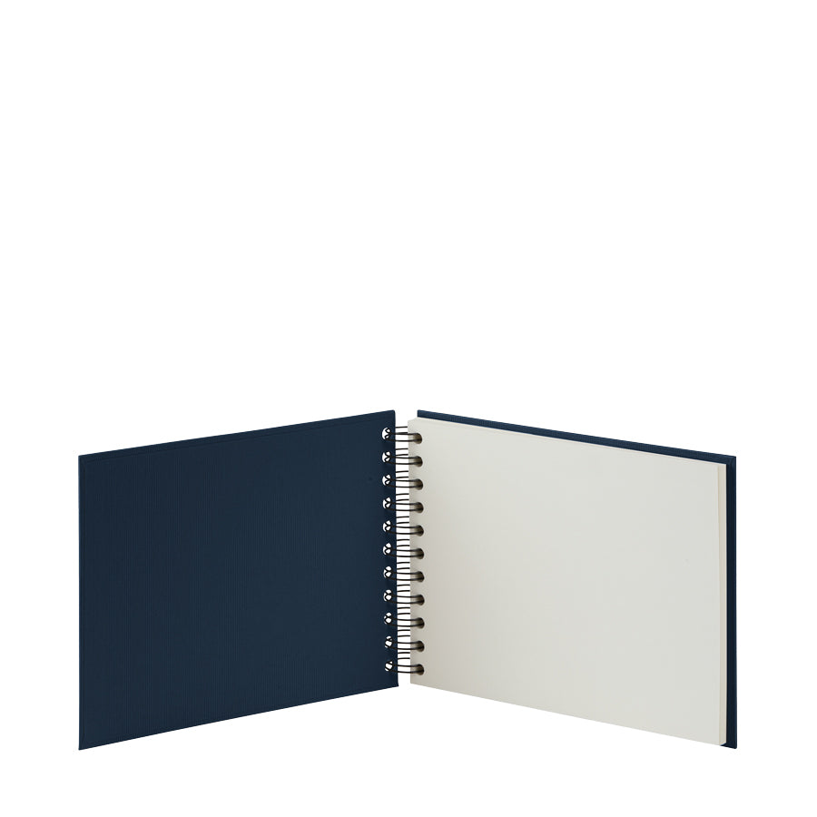 Rössler Fotobuch, Spiralbindung, 40 Seiten, Weiss, 19,5 × 14,5 cm, Blau