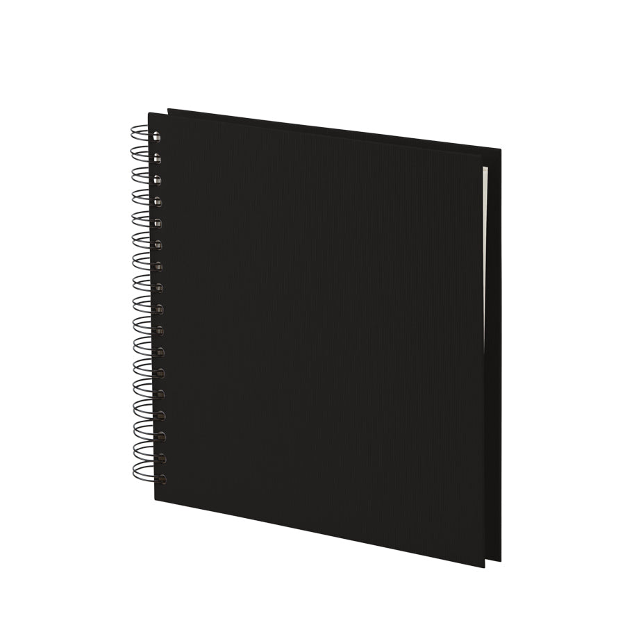 Rössler Fotobuch, Spiralbindung, Weiss, 23 × 23 cm, Schwarz
