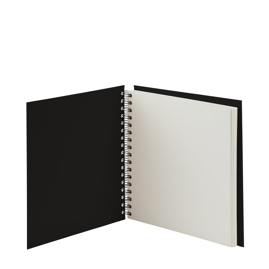 Rössler Fotobuch, Spiralbindung, Weiss, 23 × 23 cm, Schwarz