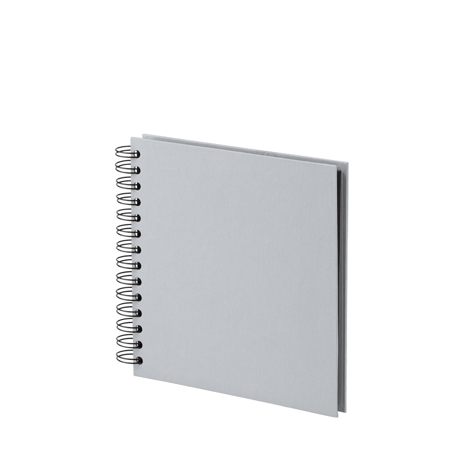 Rössler Fotobuch, Spiralbindung, 60 Seiten, Schwarz, 21 × 19,5 cm, Grau