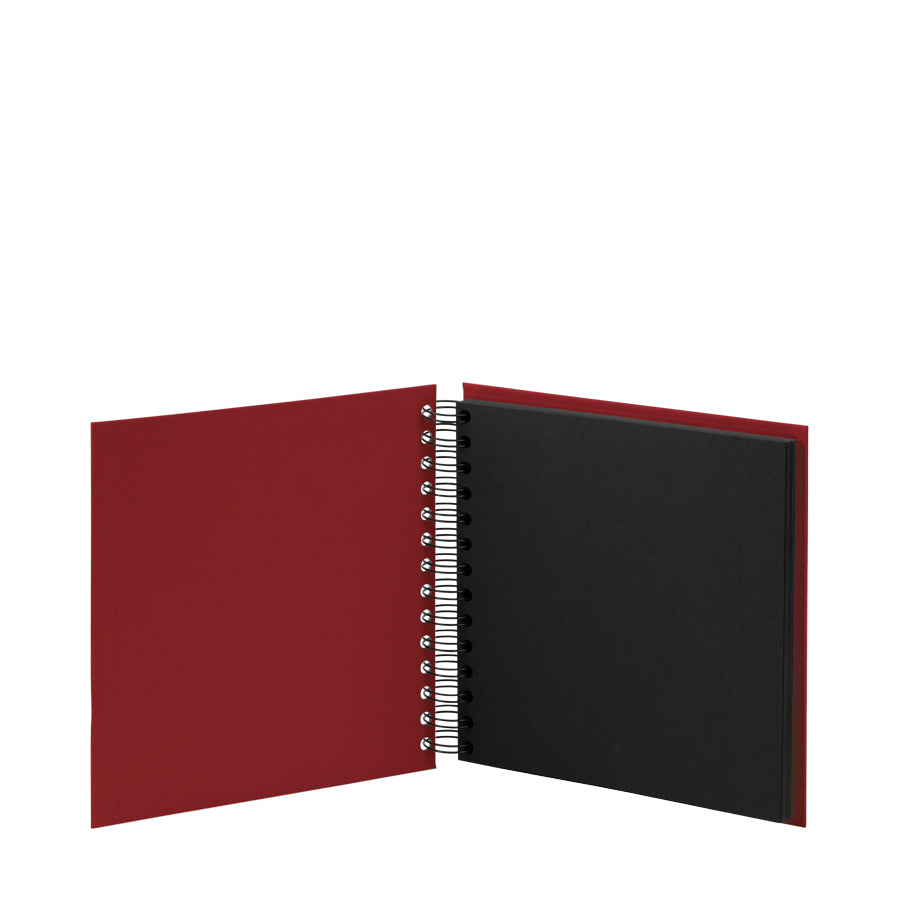 Rössler Einsteckalbum für 60 Fotos 18 × 18 cm, 21 × 19,5 cm, Rot, Schwarz